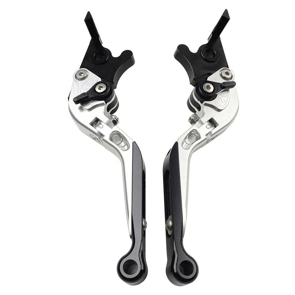 Silver Extendable Brake Clutch Levers for Honda CB1100, CB1300 (2013-2023)