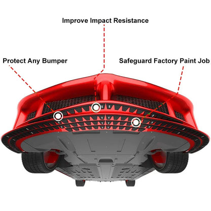 8x Universal Front Bumper Scrape Guard Anti-Skid Protector 30x2.5cm
