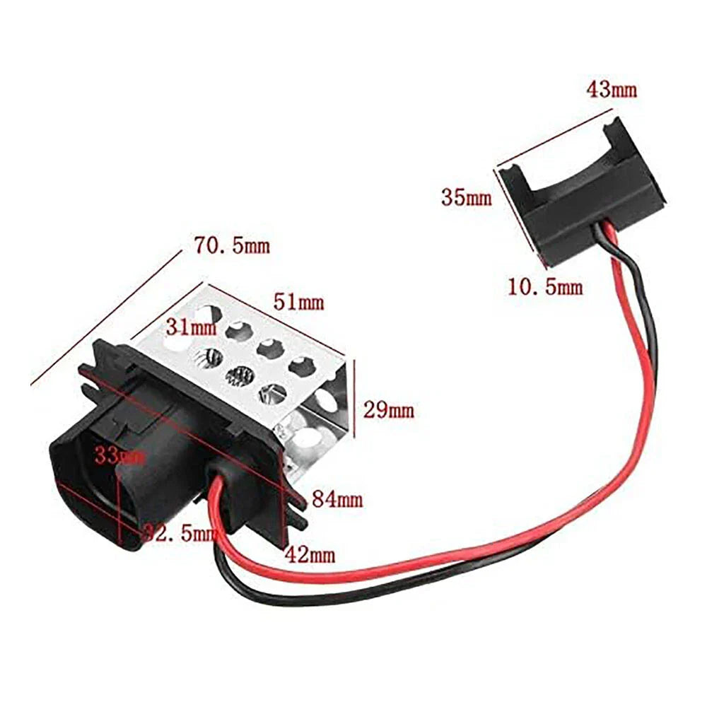Heater Blower Motor Fan Resistor for Renault Clio, Kangoo (2001-2012)