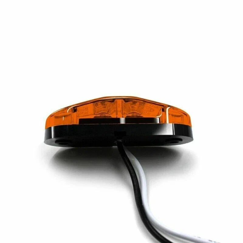 2 x Led Light Oval Clearance Trailer Side Marker Tail Lamp 12V-24V DC for Car Truck