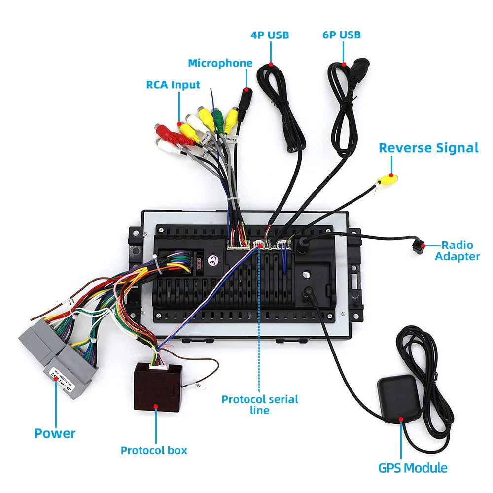 8'' Car Stereo GPS Navigation for Dodge Caliber, Ram, Chrysler, Jeep (2007-2012)