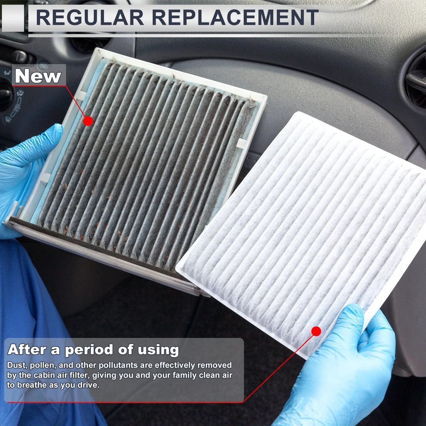 Engine Cabin Air Filter Combo Set for Hyundai Elantra (2014-2016)