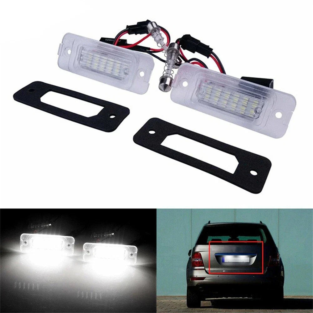 White LED License Plate Light Lamp for Benz W164 W251 X164 (2006-2015)