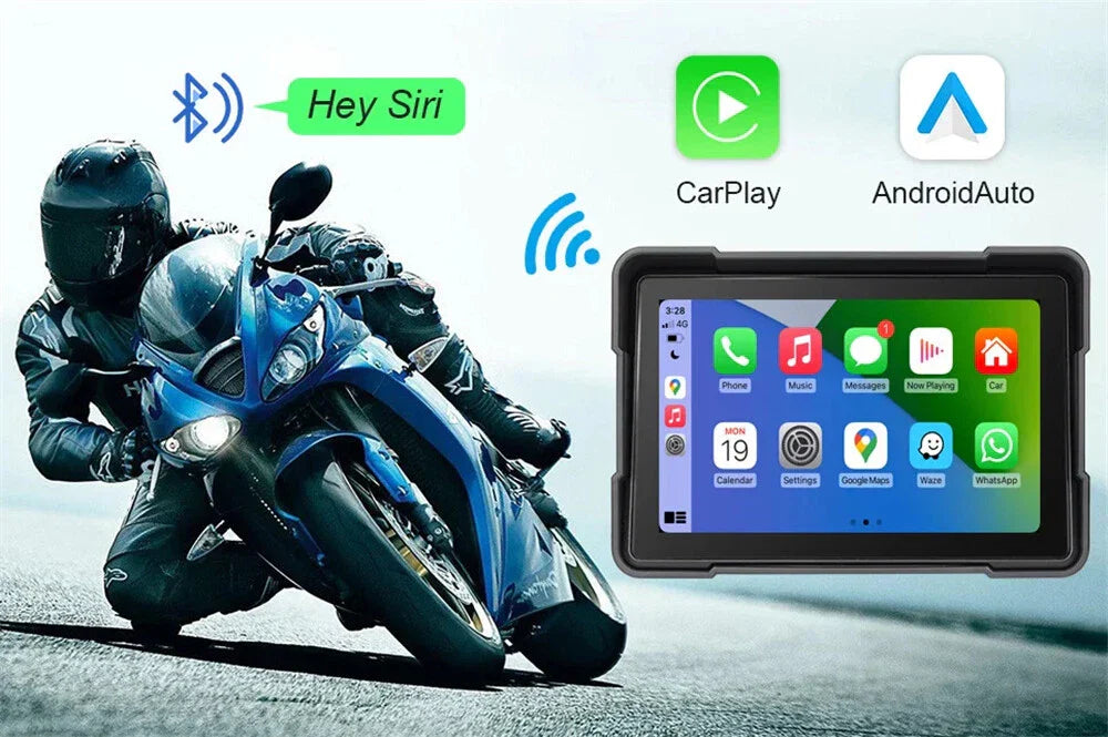 5" Waterproof Touch Screen for CarPlay Android Auto Navigator