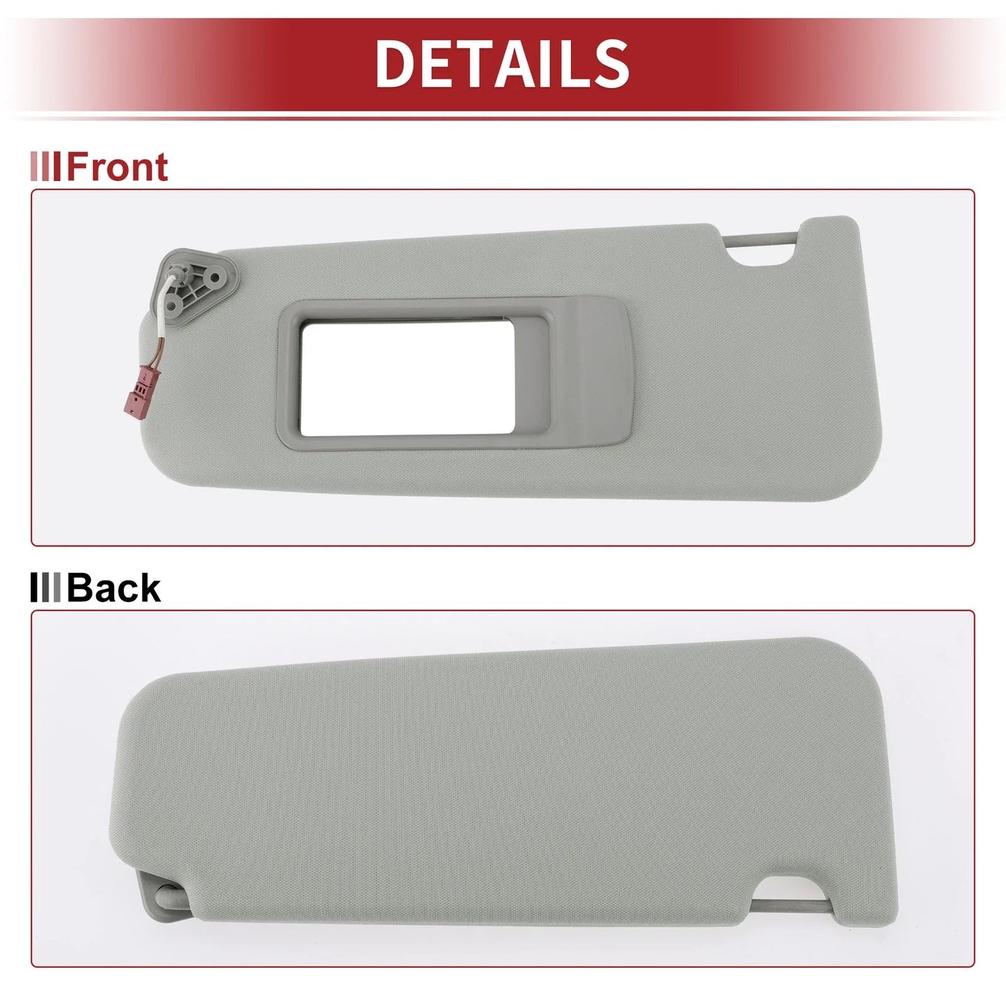 Left Sun Visor for BMW 3 Series E90 E91 (2005-2013) with Mirror