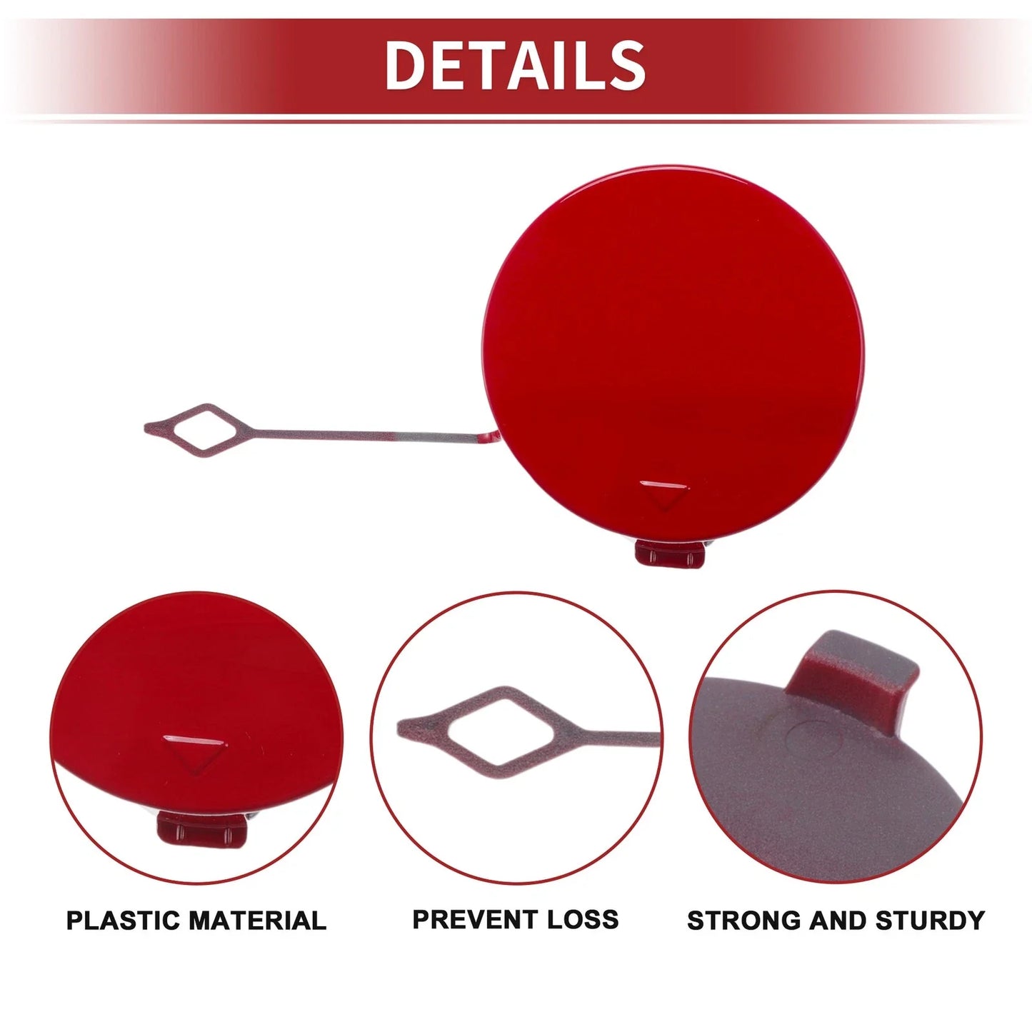 Rear Bumper Tow Hook Cover for BMW 428i Red (2014-2016)