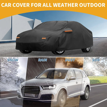 Waterproof All Weather Car Cover for Mercedes-Benz CLA (2013-2024) Black 190T-PU