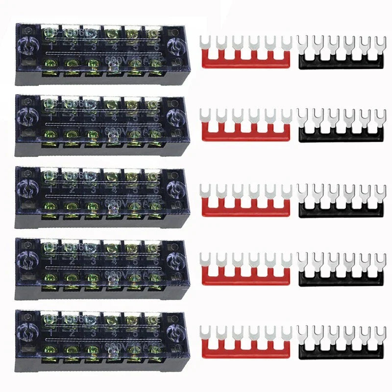 Screw Terminal Blocks 15A 600V Power Distribution Terminal Block Set