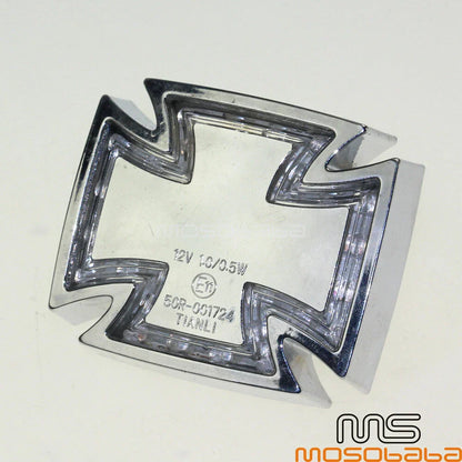 Chrome LED Brake Tail Light for Harley Chopper Motorcycle 79-23