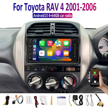 7'' CarPlay Android Auto Radio for Toyota RAV4 (2001-2006) 64GB Head Unit