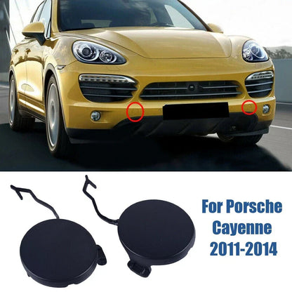 Front Bumper Tow Hook Eye Cap Cover / 2 x for Porsche Cayenne (2011–2014)