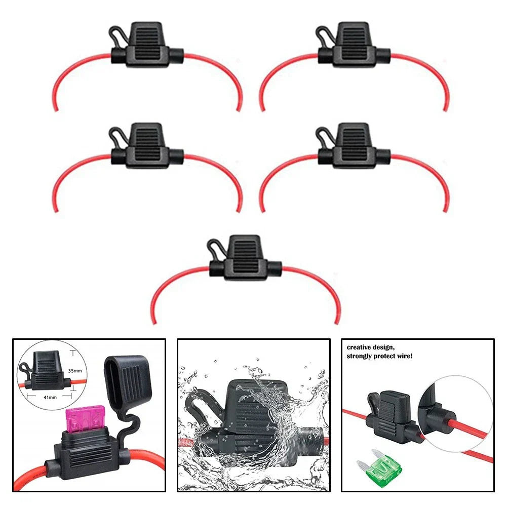 Waterproof Inline Fuse Holder / Pack of 5 / Inline Fuse Holder