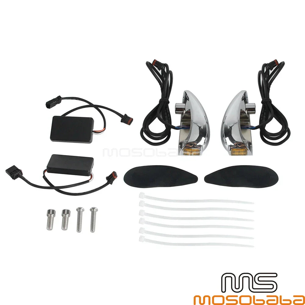 Mini LED Turn Signal Blinker Lights for Harley Road Glide FLTRK (2015)