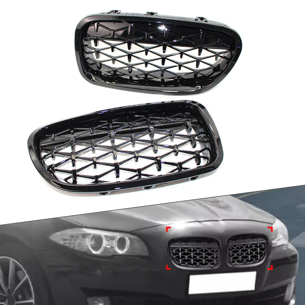 Diamond Front Kidney Grille for BMW 5 Series F10 F18 (2010-2017)