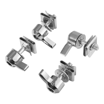 Chrome Saddlebag Lock Mounting Screws for Harley Road Glide (1993-2024)