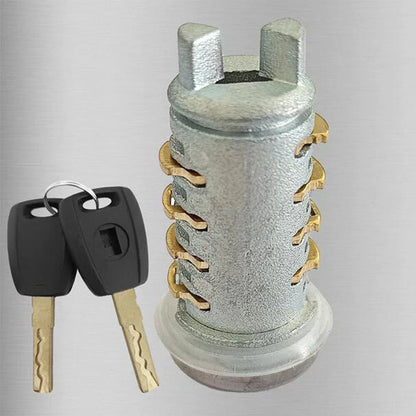Door Lock Cylinder w/ 2 Keys for Fiat Doblo, Punto, Panda, 500