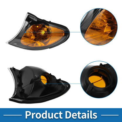 1x Left Corner Signal Light Cover for BMW 3 Series (2002 - 2005)