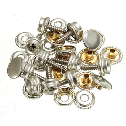 30pcs Screw Kit Snap Fastener Stainless Steel