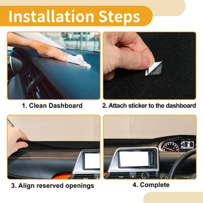 Dashboard Cover Mat for Mercedes-Benz Vito (2015-2020) - Brown Carpet