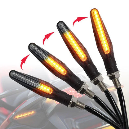 2 x Amber Turn Signal Lights for Motorbike
