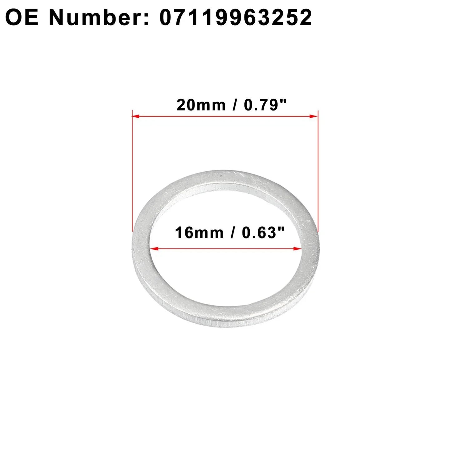 15pcs M16 Oil Drain Screw Gasket for BMW M3 (1999)
