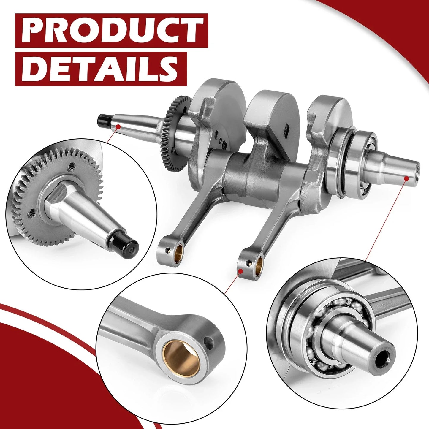 Crankshaft Piston Rebuild Kit for Polaris Sportsman 800 6x6 EFI (2010–2014)