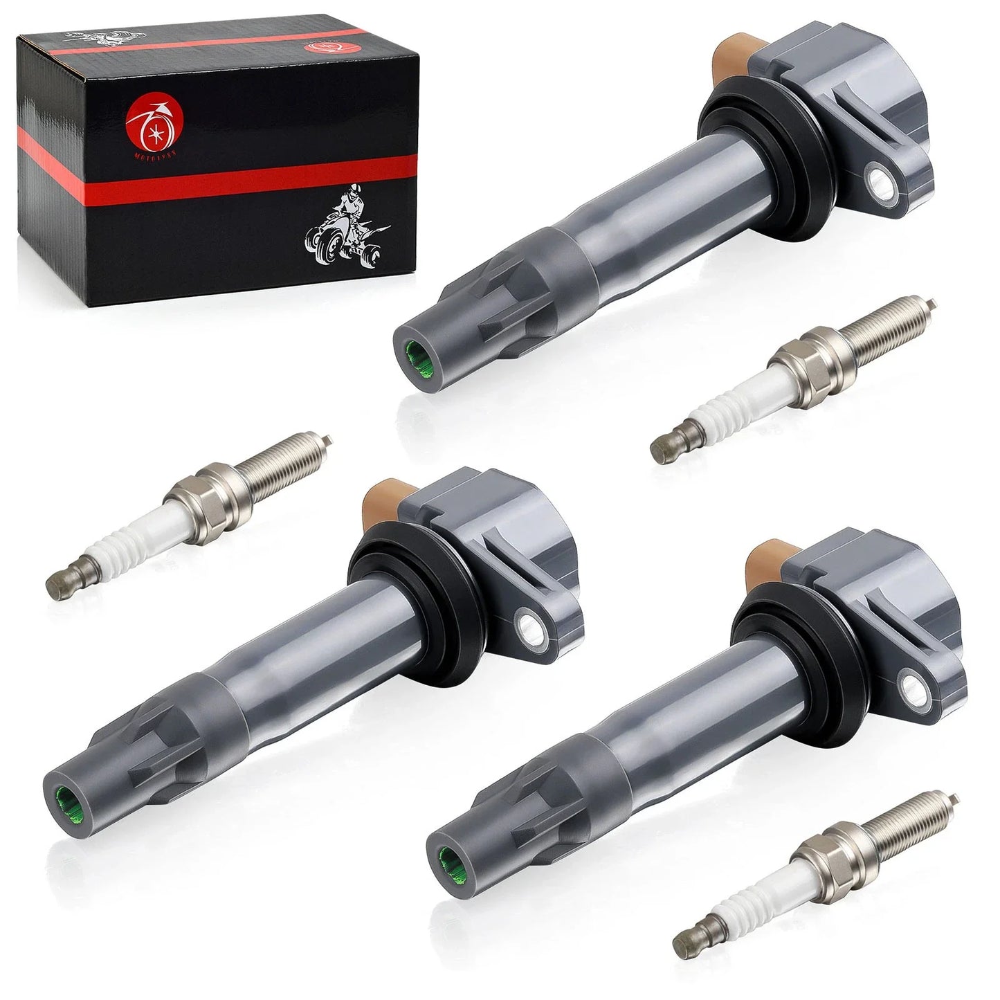 3 x Ignition Coil + Spark Plug for Can-Am Maverick X3 (2017–2023)