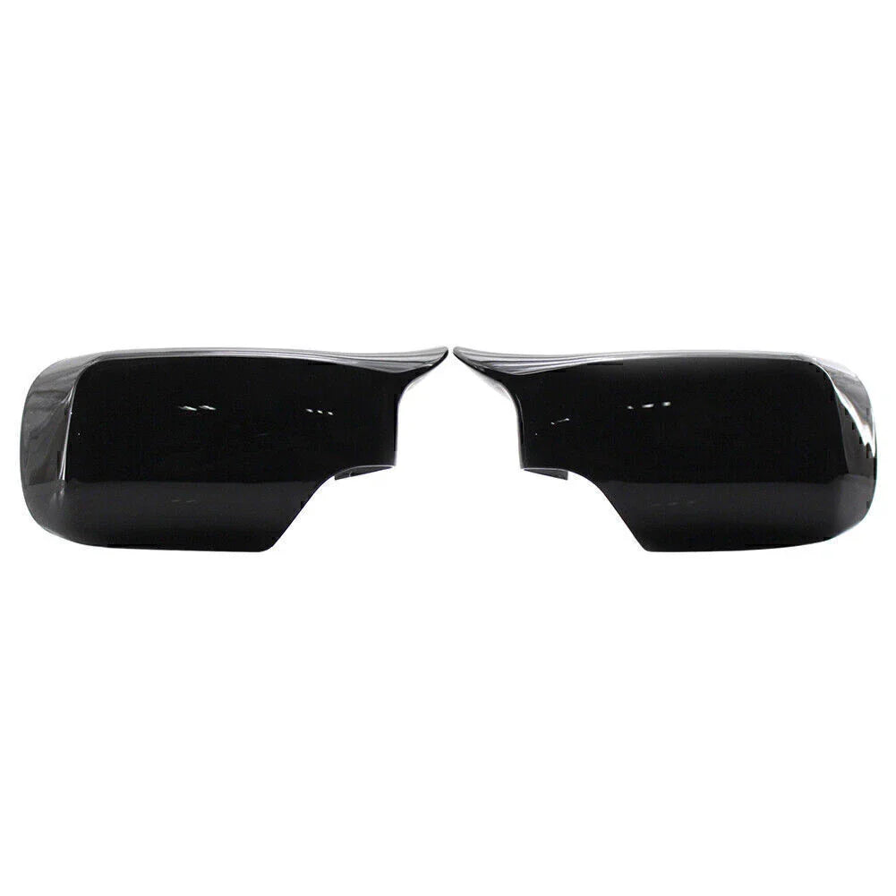 Glossy Black ABS Front & Rear View Mirror Covers for BMW E46 (1998-2005)