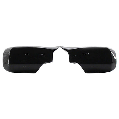 Glossy Black ABS Front & Rear View Mirror Covers for BMW E46 (1998-2005)