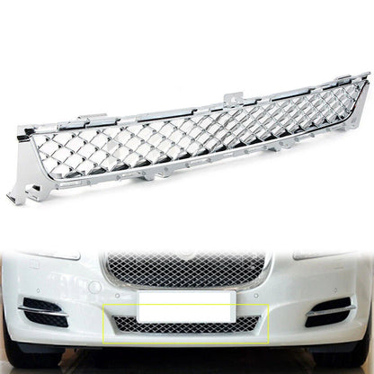 Chrome Front Lower Bumper Grille Mesh Grill for Jaguar XJ (2010-2015)