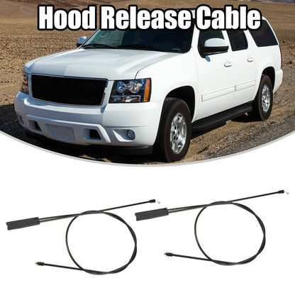 Front Hood Release Cable Door Handle Cable for BMW 328i Black