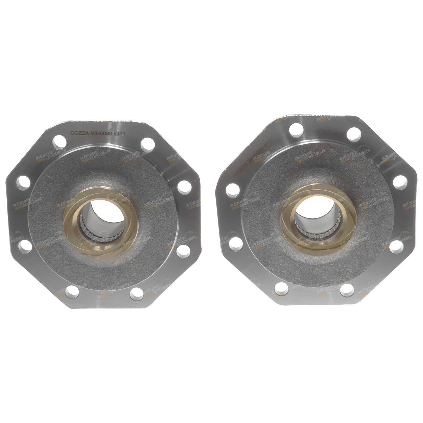 2 x Front Steering Hub Stub Axles for Landcruiser 80 Series