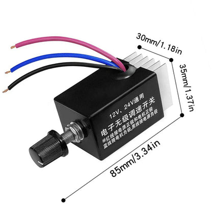 12V 24V Motor Speed Controller Switch Knob for Car Truck Fan Heater