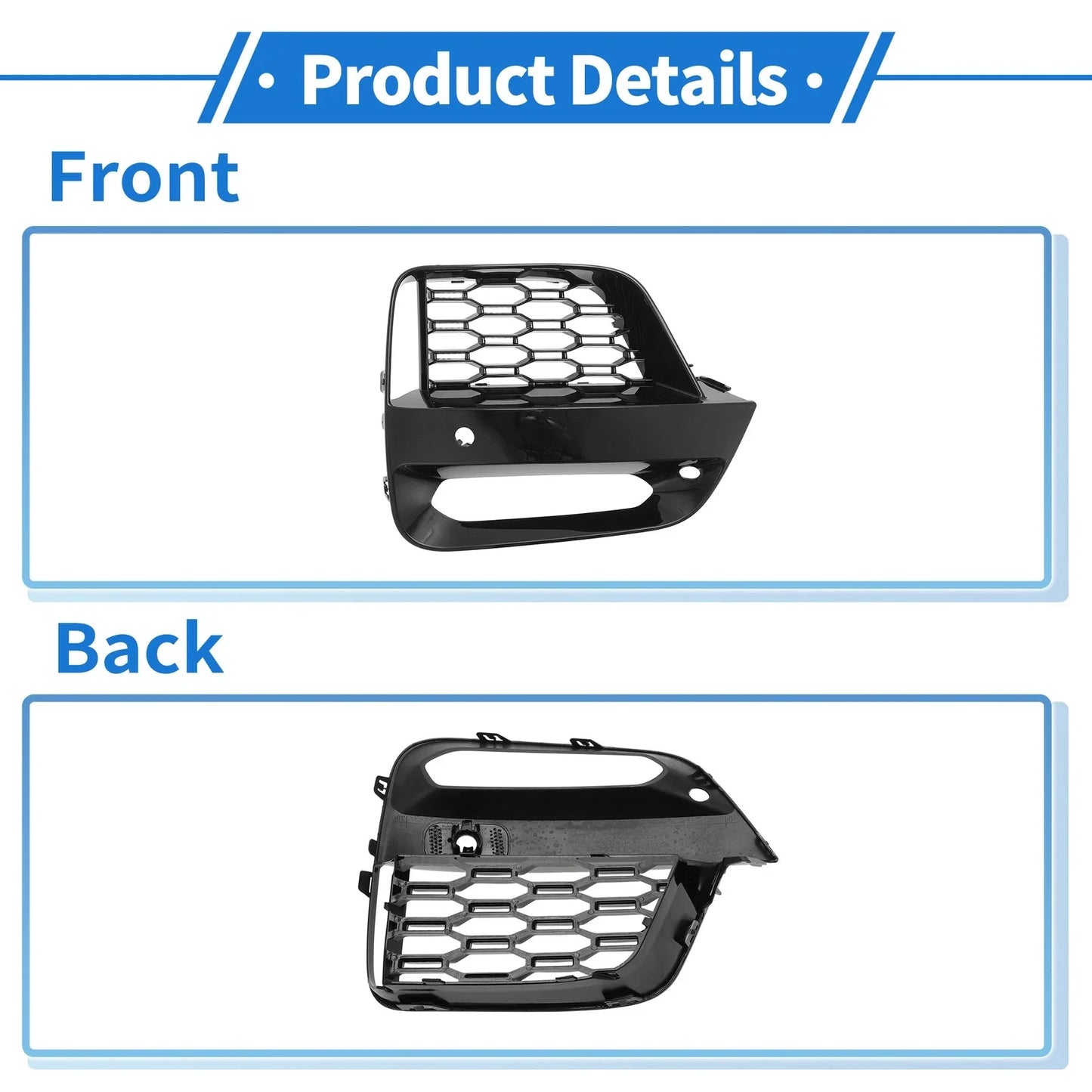 1 x Front Left Fog Light Grill for BMW X3 X4 G01 G02 (2018-2021)