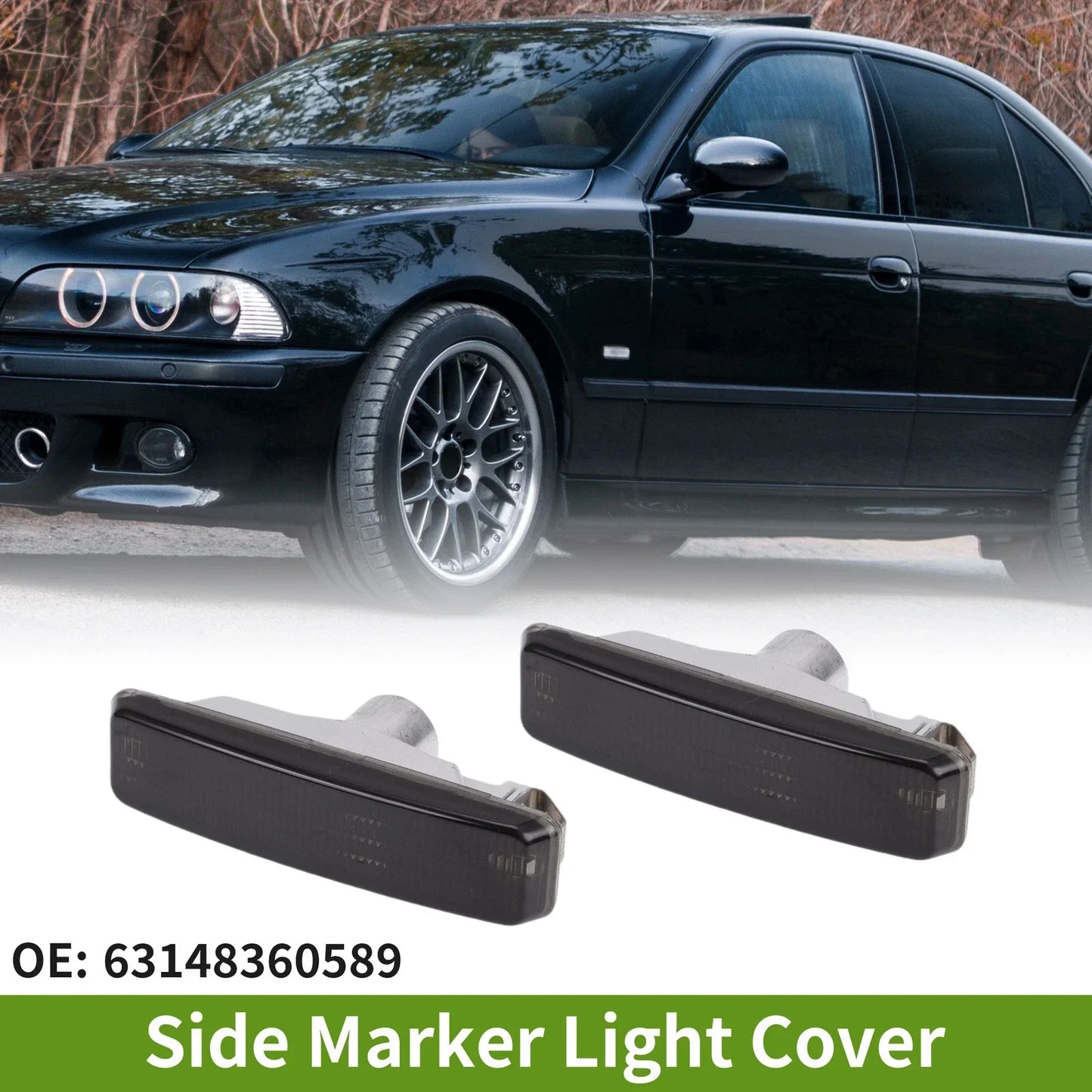 Car Side Marker Light Covers for BMW E39 (1997-2003)