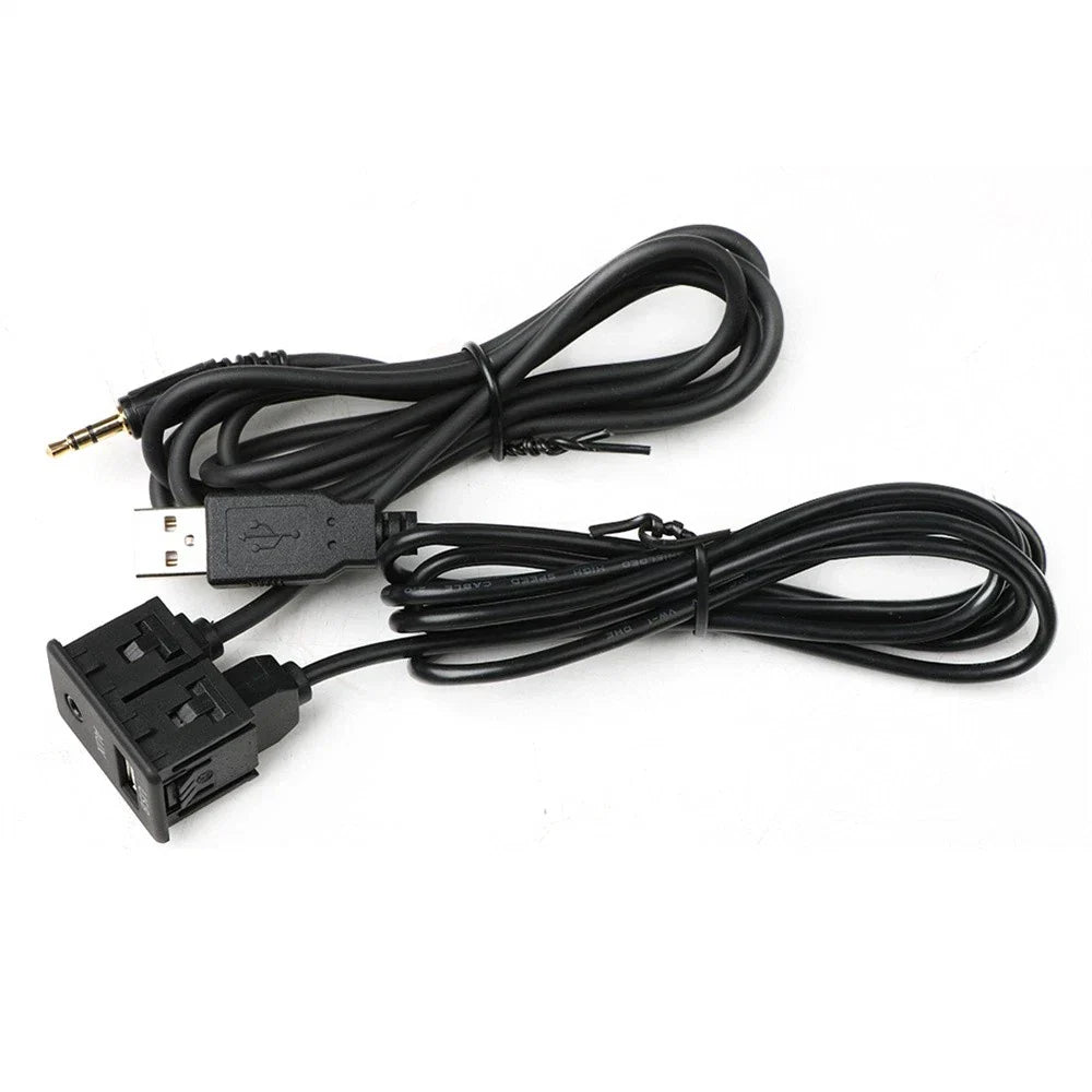 150cm USB Extension Cable Adapter for Car Dash Mount AUX Panel