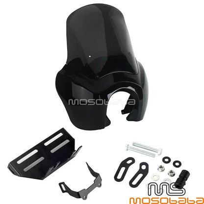 Front Headlight Fairing & Smoke Windshield for Harley Softail Low Rider (2018-2023)