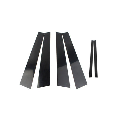 6 x Door Cover Trim Kit Black Pillar Posts for Acura TL (2004-2008)