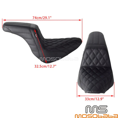 Soft Gel Pad 2-Up Seat for Harley Sport Glide Low Rider FXLRST FXLRS (2018-2024)