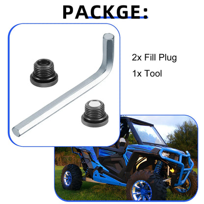 Front Differential Fill Plug Tool for Polaris RZR 570 800 900 1000 (2012–2021)