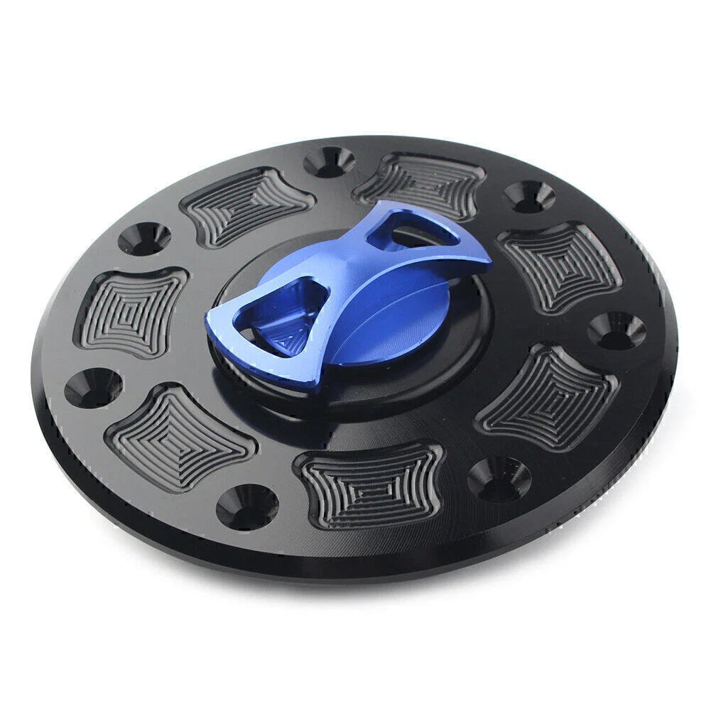 Blue Fuel Gas Tank Cap Cover for Kawasaki Ninja 500, ZX-6, ZX-7, ZX-9, ZRX-1100, GPZ500