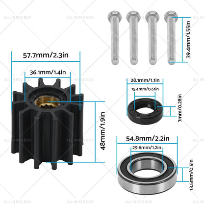 Pump Rebuild Kit & Raw Water Sea Impeller for Volvo Penta