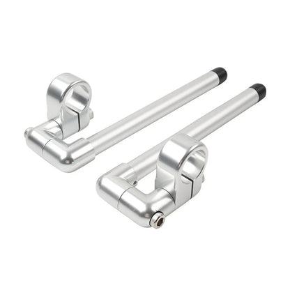 35MM 7/8" Clip-On Handlebar for Universal Cafe Racer - Silver