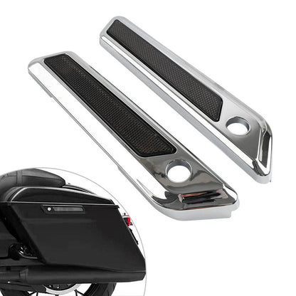 Saddle Bag Hinge Latch Covers for Harley Touring Electra Glide Road King (14-23)