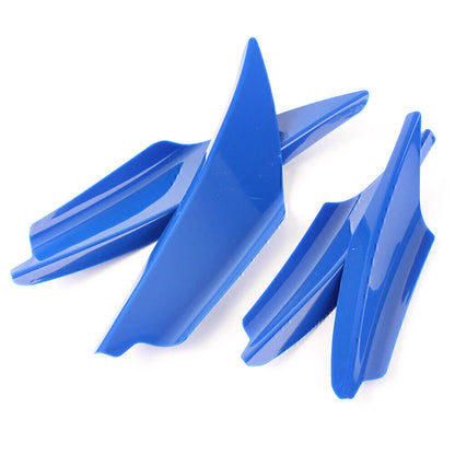 Universal ABS Plastic Front Bumper Canards Splitter Fins Spoiler for Car