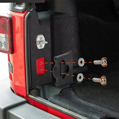 Aluminum Rear Door Tailgate Stopper for Jeep Wrangler (2007-2017)