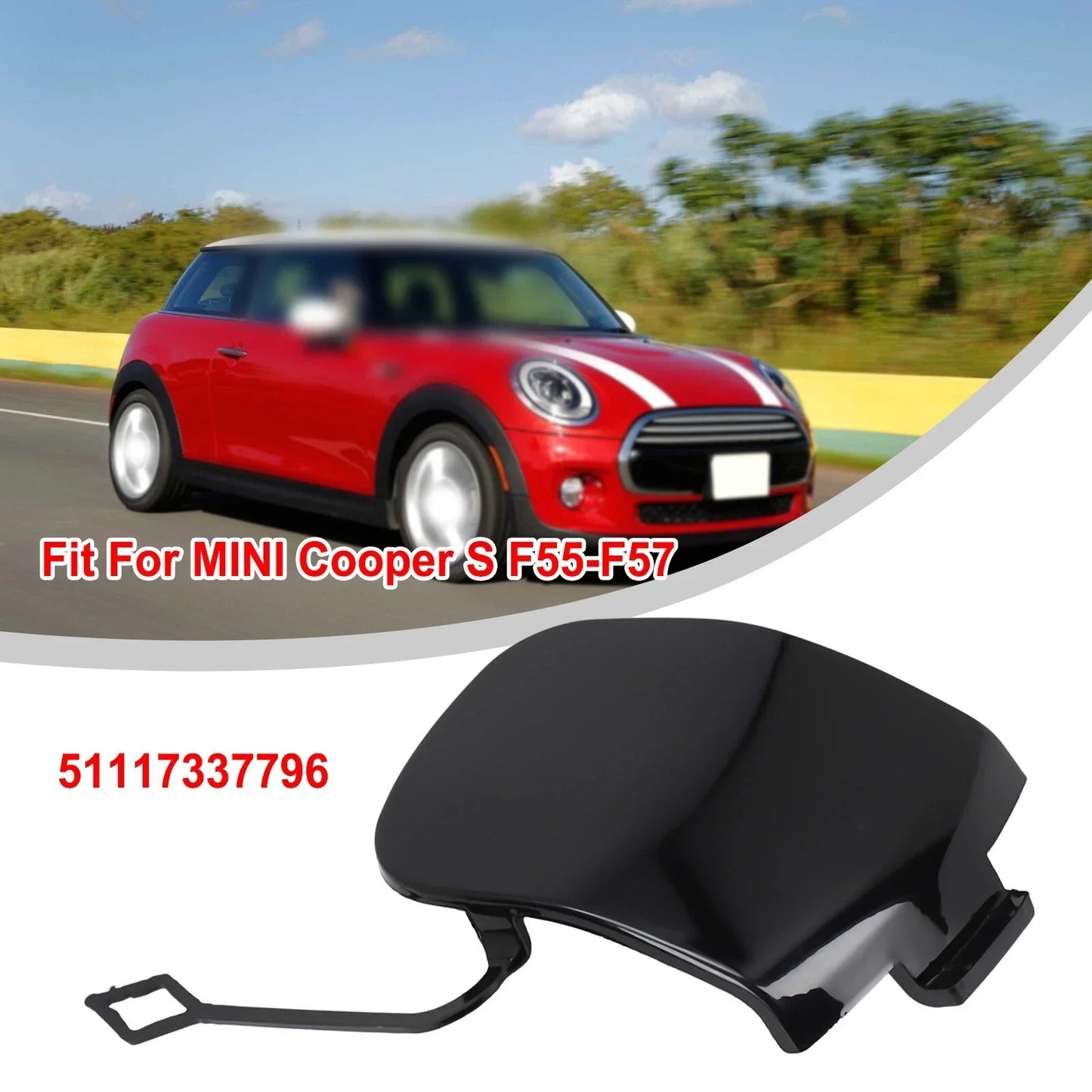 Front Bumper Tow Hook Eye Cap Cover for MINI S F55-F57