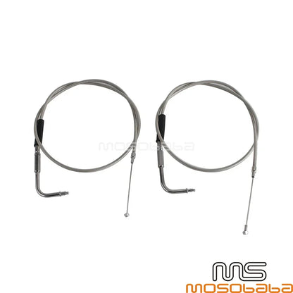 Stainless Throttle Cable Wires for Harley Sportster XL883 XL1200 (1996-2015)