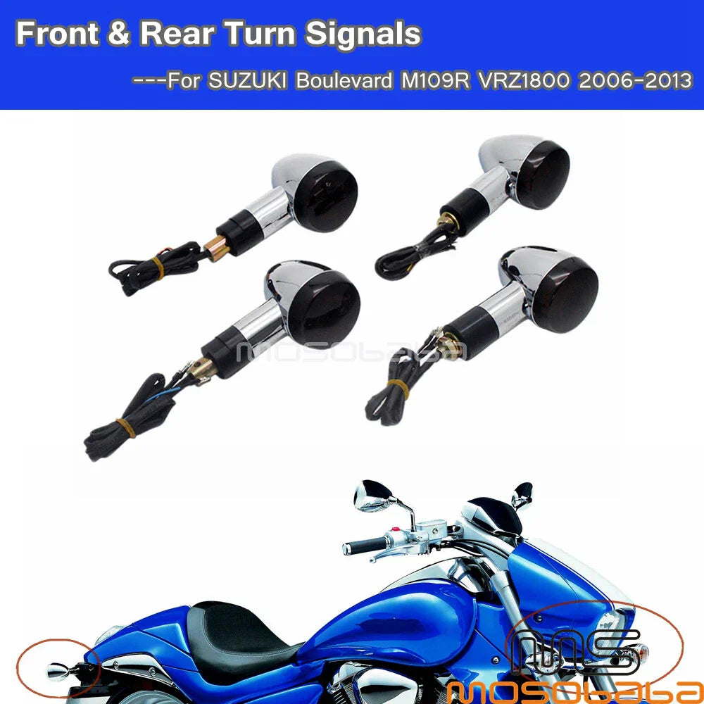 4x LED Turn Signal Brake Tail Lights for Suzuki M109R VRZ1800 (2006-2013)