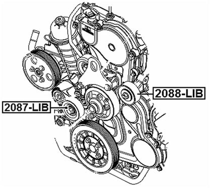 Idler Pulley for K68027603AA Dodge (2008-2010)